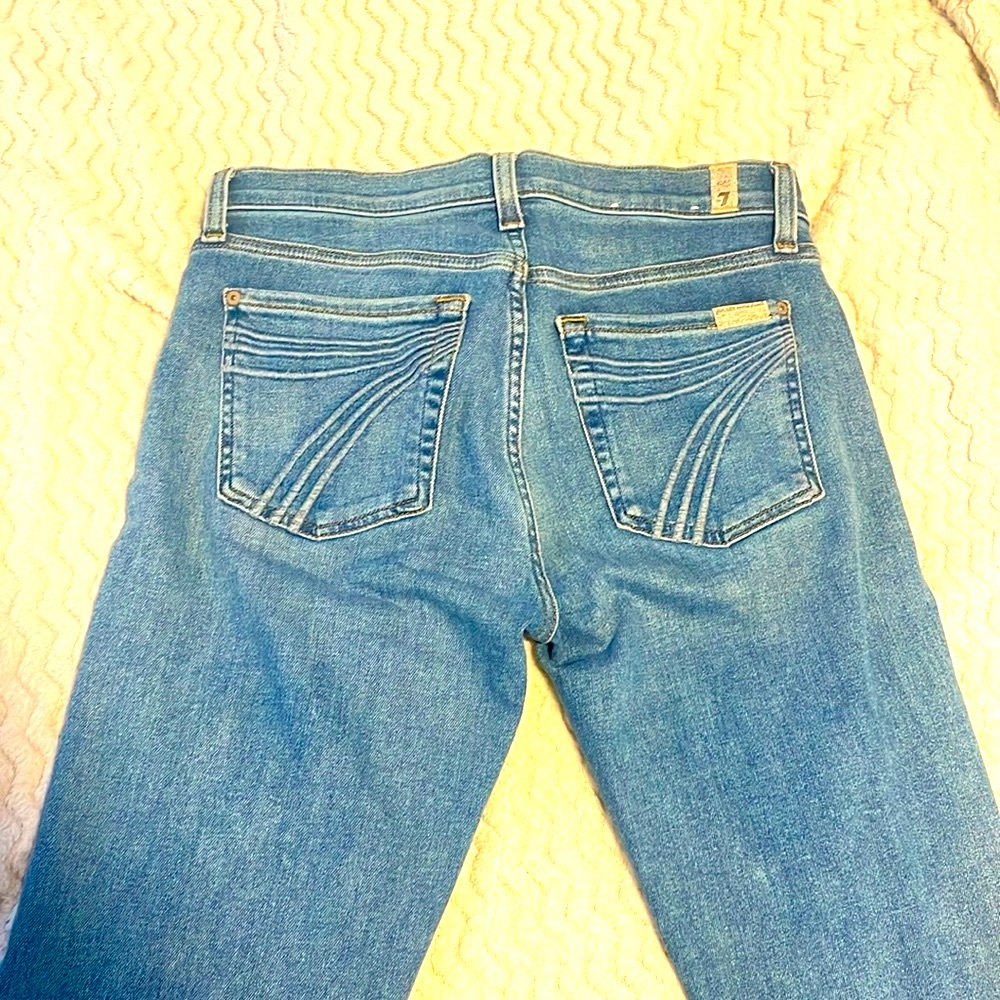 7 For All Mankind dojo stretch trouser Women's Blue Jeans